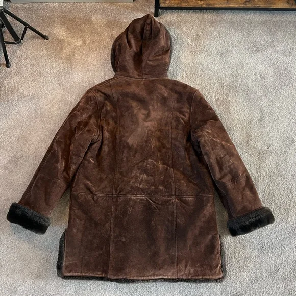 Vintage Fleet Street Leather Mid-Length Coat - Picture 12 of 12